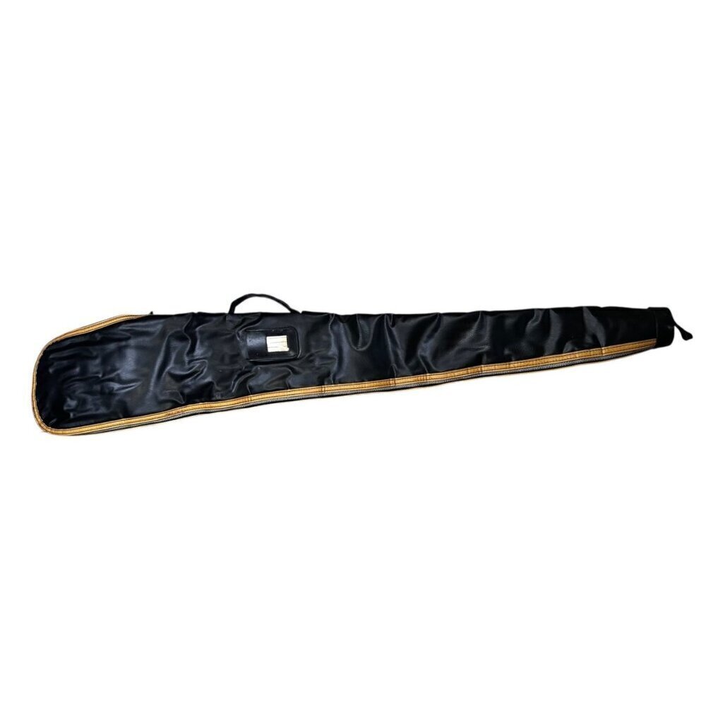 Vintage Kolpin 1960  (8” Wide X 45” Long) Vinyl Gun Case Black Padded Hunting Fi